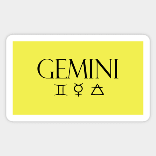 Gemini Glyph Planet Element Sticker